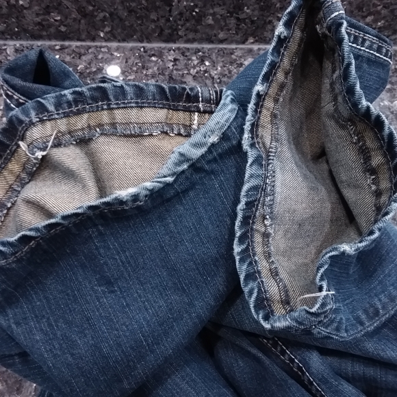 Men's BKE Derick Straight Jeans 34R Waist by approx 30 Leg Pre-owned Blue - Picture 8 of 16